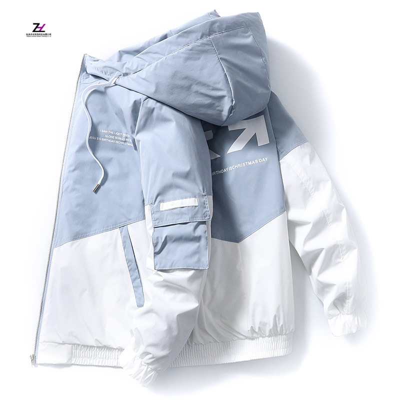 Hot Sale Spring And Autumn Clothes Men Jacket Size 4xl Outwear Hooded Wadded Coat Slim Parka Men&#39;s Hooded Fashion Printed Jacket 