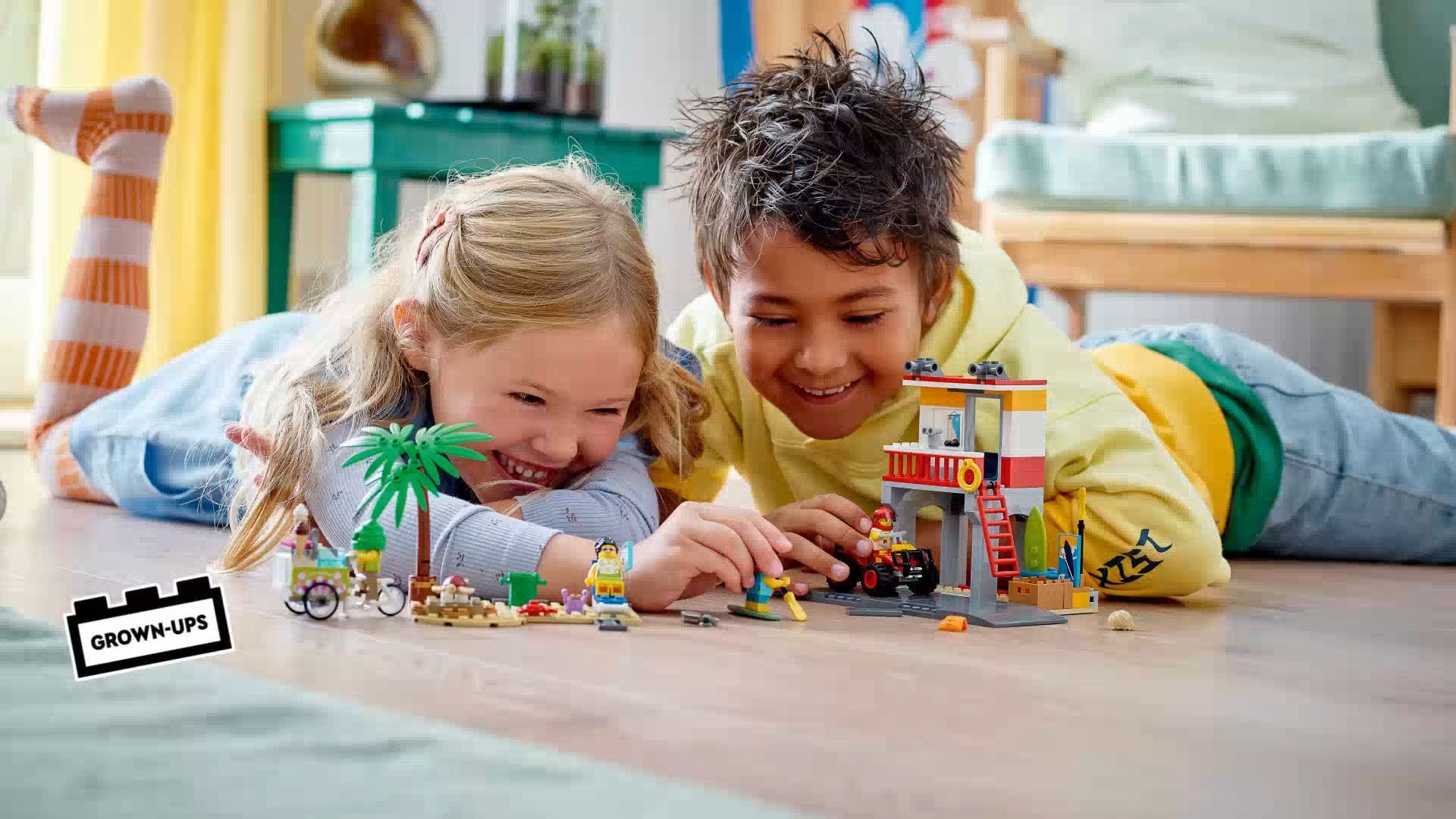 LEGO® City Community 60328 Beach Lifeguard Station Playset For Kids (211 Pieces)