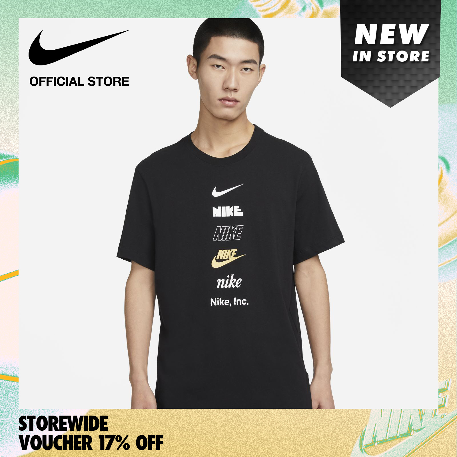Nike Men's Sportswear Club+ T-Shirt - Black