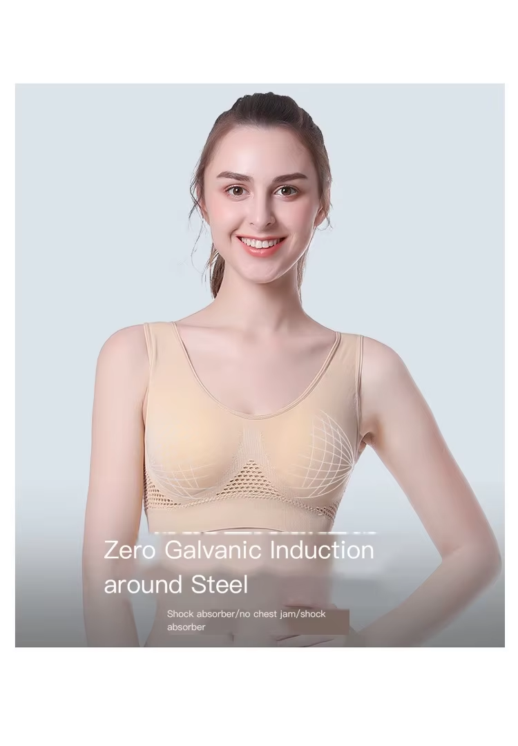 Bras For Women Plus Size Seamless Bra Cotton Breathable Underwear Wireless With Pads Push Up Bra Plus Size