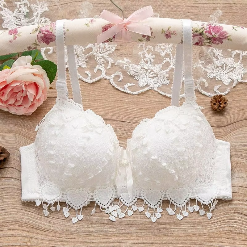 ropa interior femenina Women's Non-Underwire sexy Bra for women black/white underwear girls lingeries lace beautiful active bra