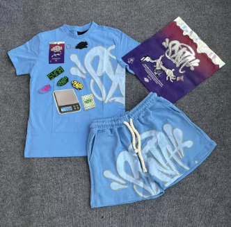 Sy Central Cee Y2k Fashion Clothes Cotton Casual Summer T-shirt Shorts Women's Clothing Outfit Tees Men's Streetwear Tops Trunks