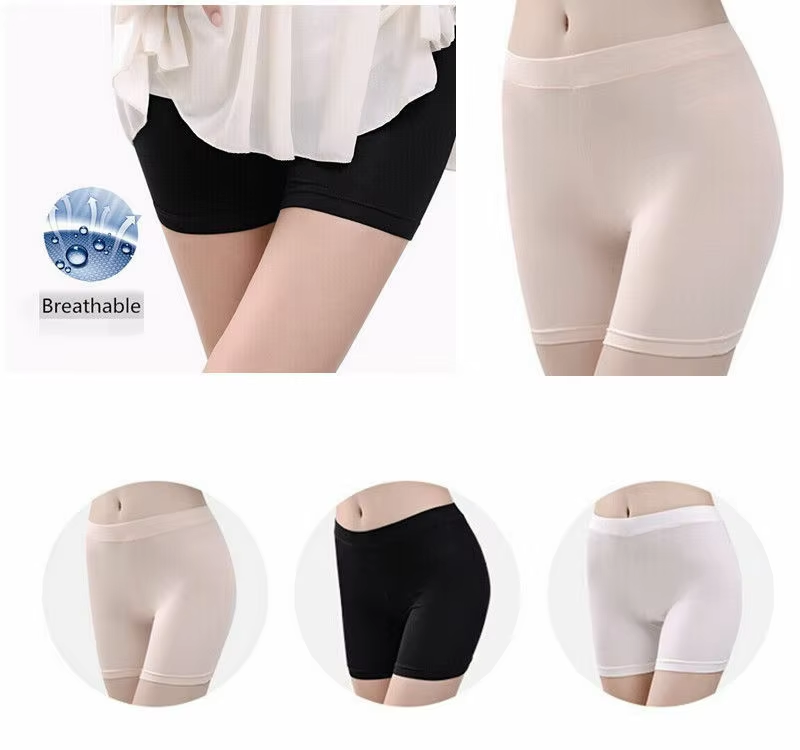 Women Safety Short Pants Summer High Waist Cotton Soft Boyshorts Panties Plus Size Seamless Boxers for Women Underwear